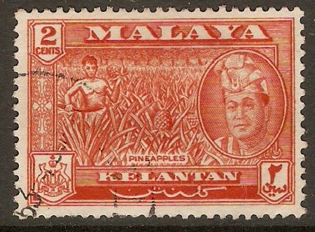 Kelantan 1961 2c Orange-red - Cultural series. SG97.