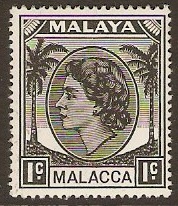 Malacca 1954 1c Black. SG23.
