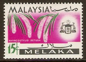 Malacca 1965 15c Orchid Series. SG66.