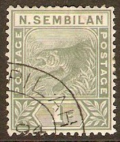 Negri Sembilan 1891 1c Green. SG2.