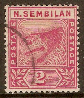 Negri Sembilan 1891 2c Rose. SG3.