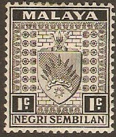 Negri Sembilan 1935 1c Black. SG21.