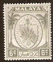Negri Sembilan 1949 6c Grey. SG47.