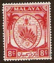 Negri Sembilan 1949 8c Scarlet. SG48.
