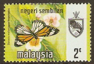 Negri Sembilan 1971 2c Butterfly Series. SG92.