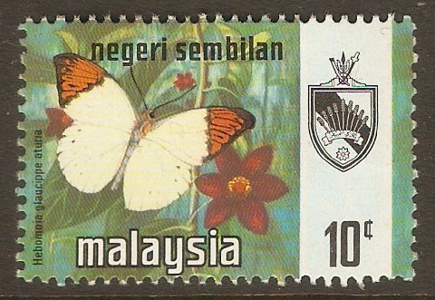 Negri Sembilan 1971 10c Butterflies series. SG95.