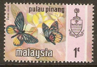 Penang 1971 1c Butterflies Series. SG75.