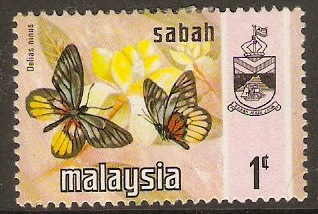 Sabah 1971 1c Butterfly Series. SG432.