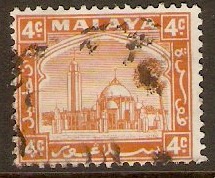Selangor 1935 4c Orange. SG72.