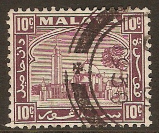Selangor 1935 10c Dull purple. SG76.