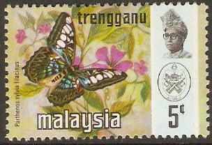 Trengganu 1971 5c Butterfly Series. SG112.