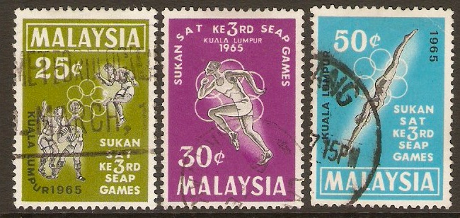 Malaysia 1965 SEAP Games Set. SG28-SG30.