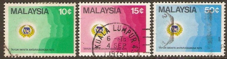 Malaysia 1975 Women's Year Set. SG133-SG135.