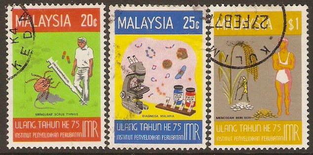 Malaysia 1976 Medical Institute Anniversary Set. SG146-SG148.