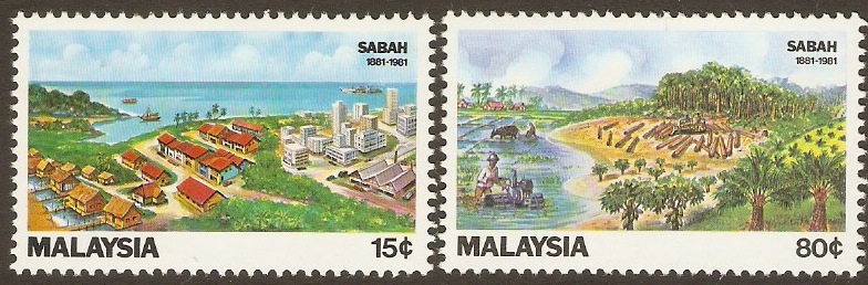 Malaysia 1981 Sabah Centenary Set. SG230-SG231.