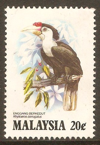 Malaysia 1983 20c Hornbills Birds series. SG281.