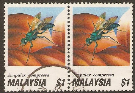 Malaysia 1991 $1 Wasps Series. SG460.