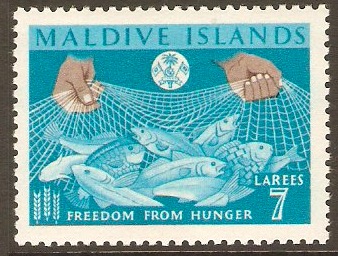 Maldives 1963 7l Freedom from Hunger Series. SG120.