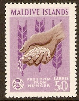 Maldives 1963 50l Freedom from Hunger Series. SG123.
