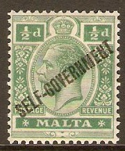 Malta 1922 d Green. SG115.