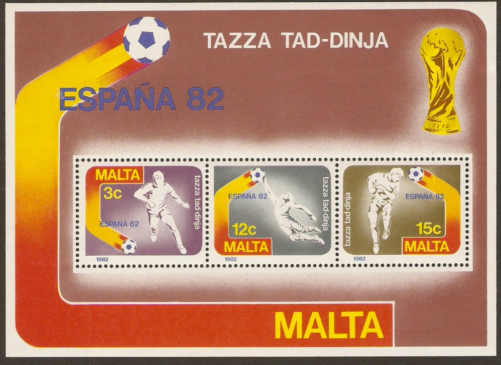 Malta 1982 World Cup Football Sheet. SGM697.