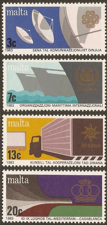 Malta 1983 Various Anniversaries Set. SG714-SG717.