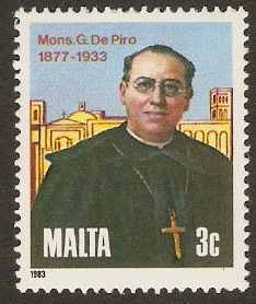 Malta 1983 Giuseppe de Piro Commemoration. SG718.