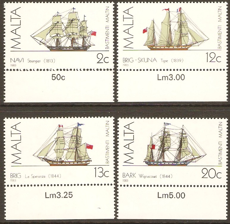 Malta 1983 Ships Series II. SG725-SG728.