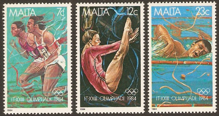 Malta 1984 Olympic Games. SG742-SG744.