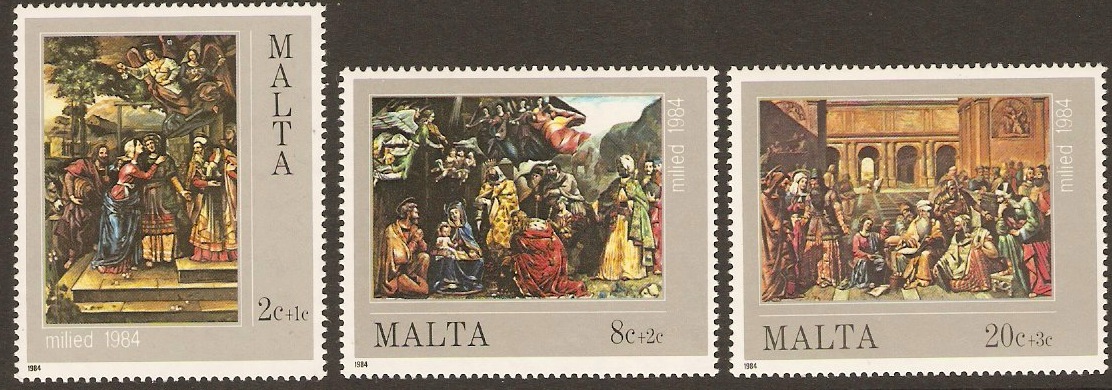 Malta 1984 Christmas Stamps. SG745-SG747.