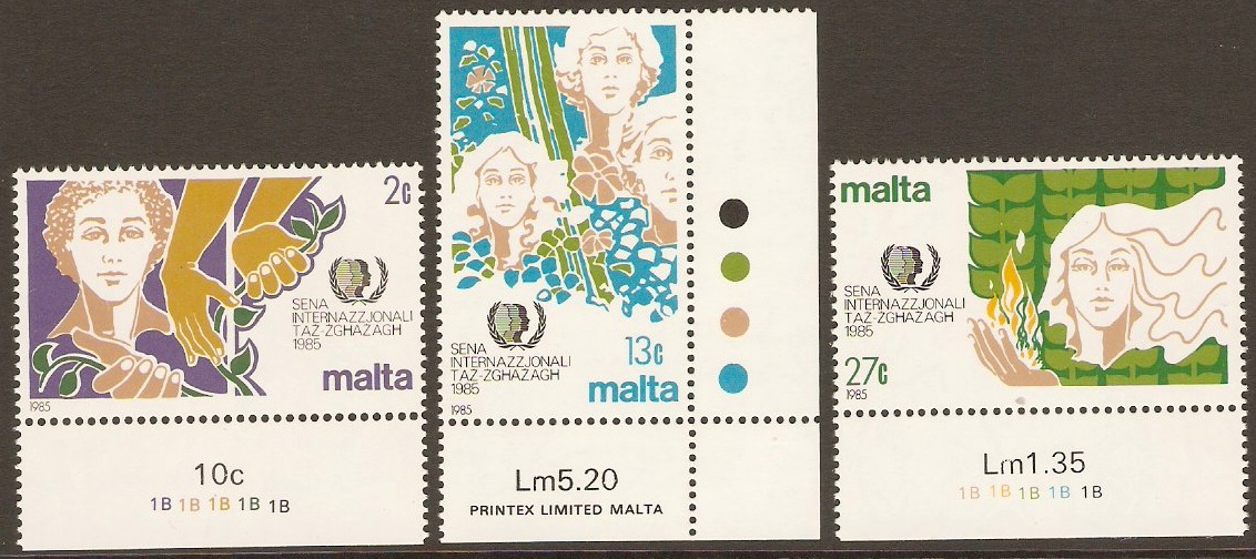 Malta 1985 Youth Year Set. SG756-SG758.