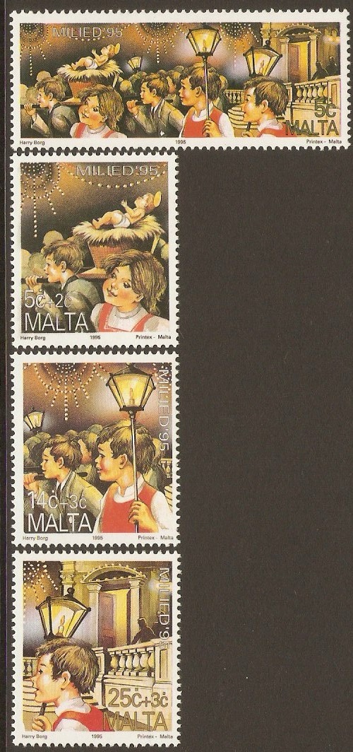 Malta 1995 Christmas Set. SG1004-SG1007.