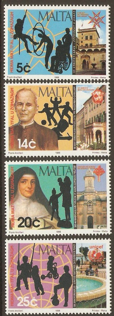 Malta 1996 Anniversaries Set. SG1008-SG1011.