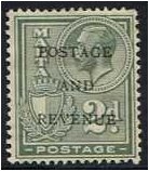 Malta 1928 2d. Greenish Grey. SG180.