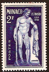 Monaco 1948 2f blue. SG354.