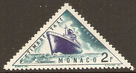 Monaco 1953 2f Postage Due Series. SGD481.