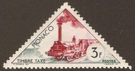 Monaco 1953 3f Postage Due Series. SGD482.