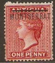 Montserrat 1876 1d Red. SG1