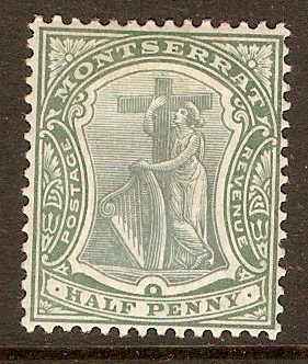 Montserrat 1904 ½d Grey-green and green. SG24a.