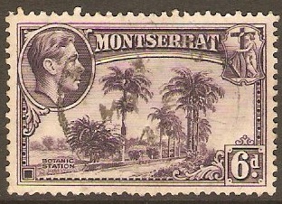 Montserrat 1938 6d Violet. SG107.
