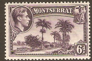 Montserrat 1938 6d Violet. SG107.
