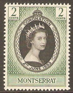 Montserrat 1953 2c Coronation Stamp. SG136.