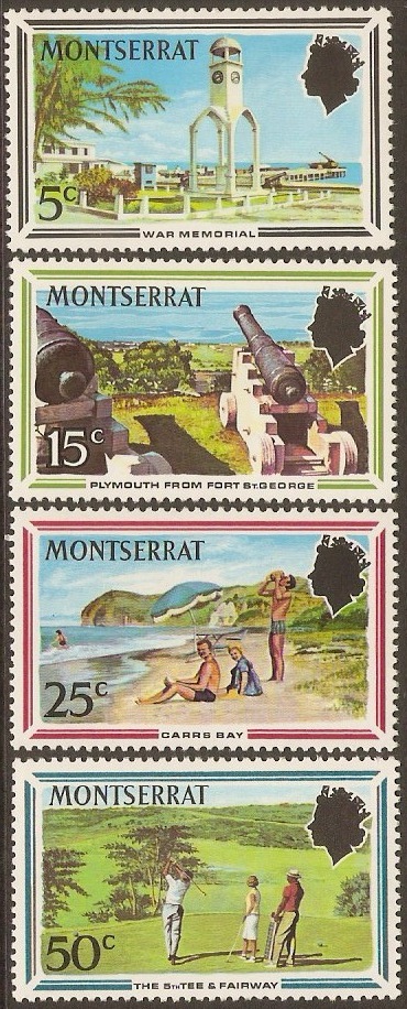 Montserrat 1970 Tourism Stamps Set. SG259-SG262.
