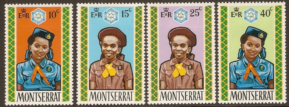 Montserrat 1970 Girl Guides Stamps Set. SG264-SG267.