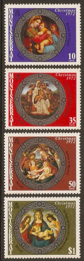 Montserrat 1972 Christmas Stamps Set. SG303-SG306.