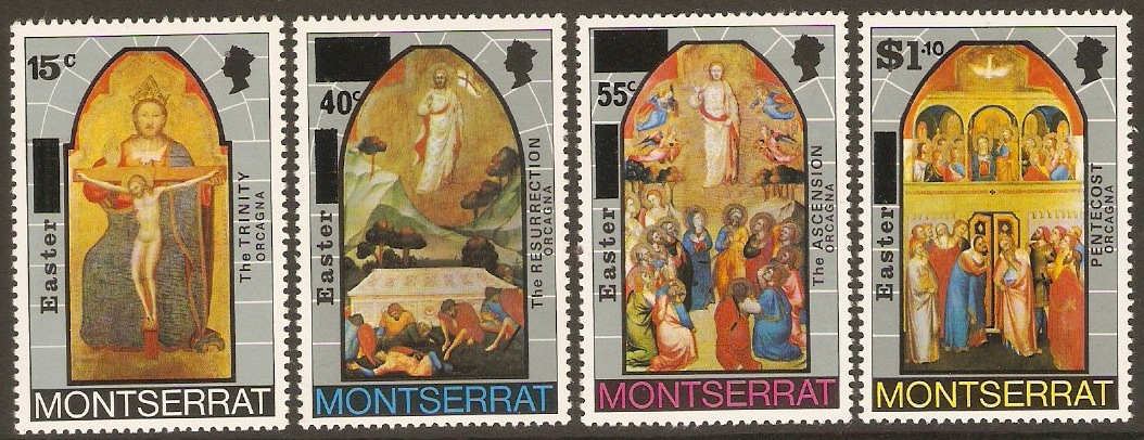 Montserrat 1976 Easter Paintings Set. SG363-SG366.