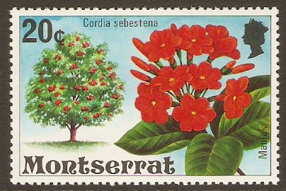 Montserrat 1976 20c Flowering Trees Series. SG377.