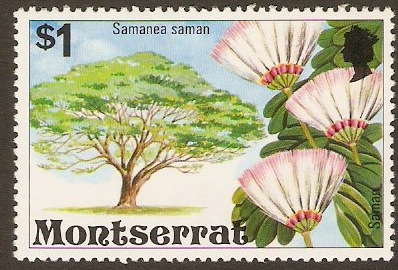 Montserrat 1976 $1 Flowering Trees Series. SG382.