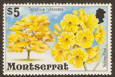 Montserrat 1976 $5 Flowering Trees Series. SG384.