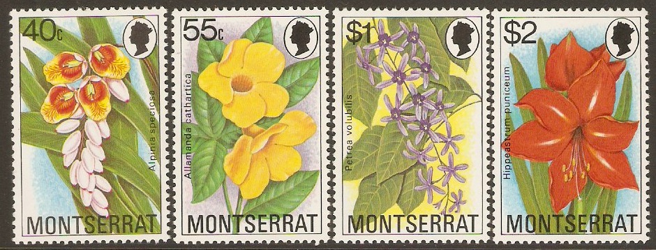Montserrat 1978 Flowers Set. SG427-SG430.
